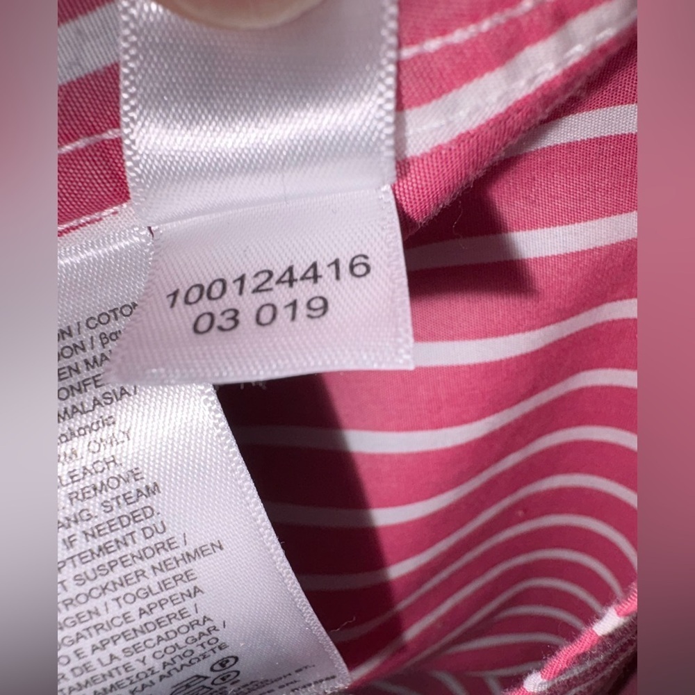 Brooks Brothers Regent 100% Cotton Men’s size L Striped Pink White - Picture 6 of 6